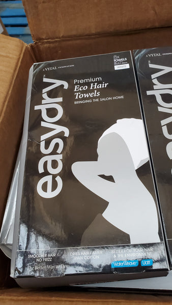 Lot of Easydry Premium Eco Hair Towels 31packs