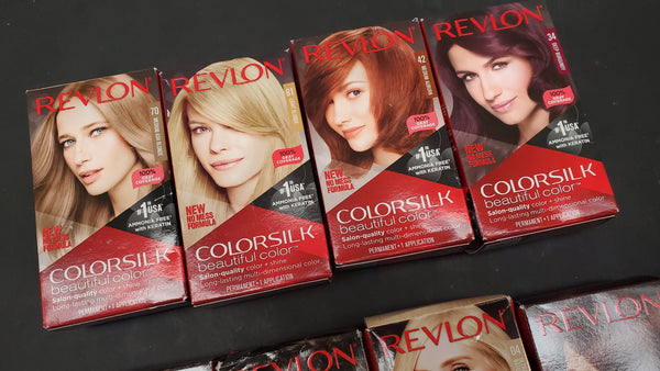 Lot of Assorted Revlon Color Silk Hair Coloring 81pcs