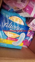 Lot Of Assorted Pads And Tampons 21Packs