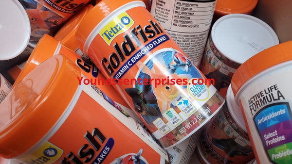 Lot Of Tetra Goldfish Vitamin C Enriched Flakes 25Pcs